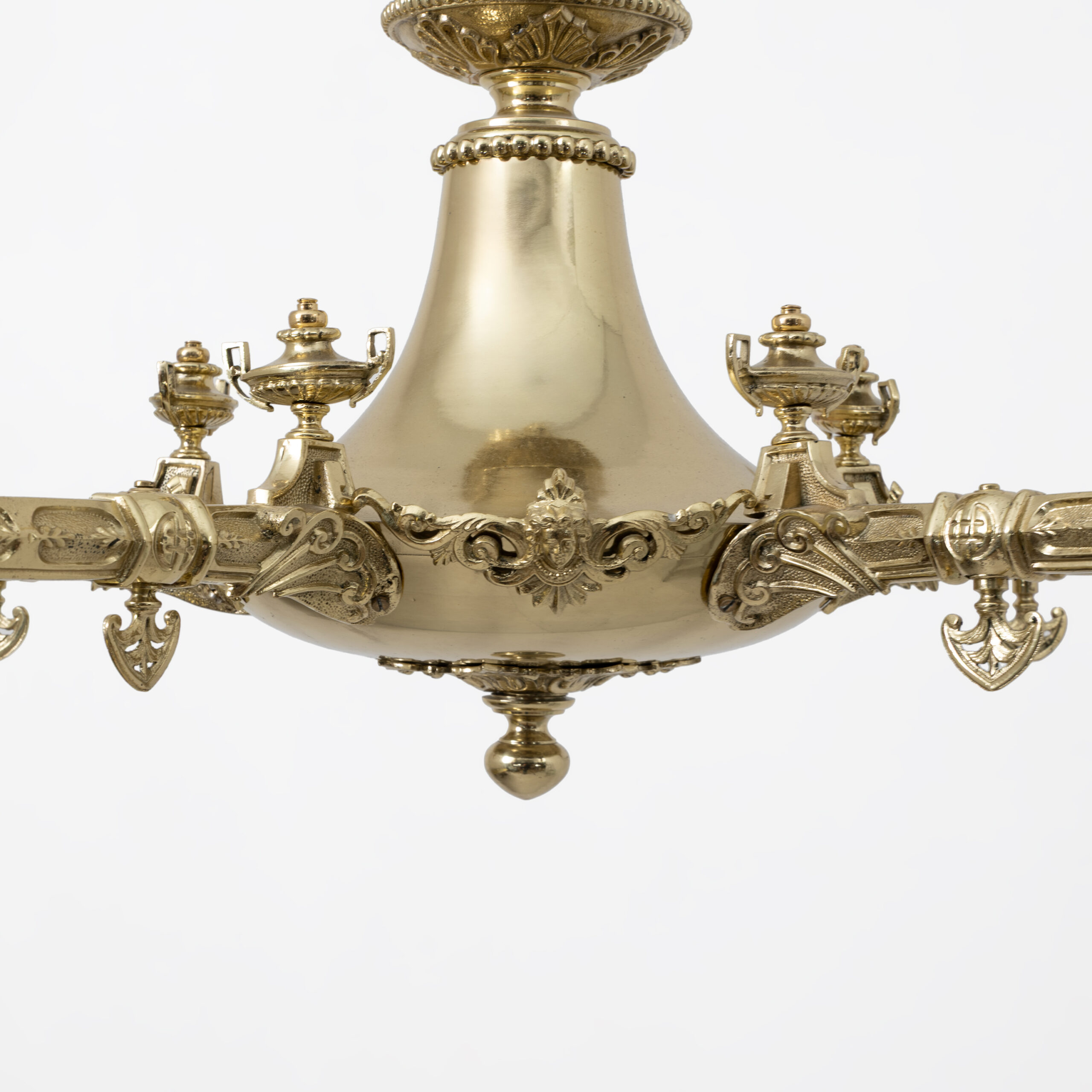 Empire Style Gilt Bronze Chandelier – Italy, Early 19th - Image 4