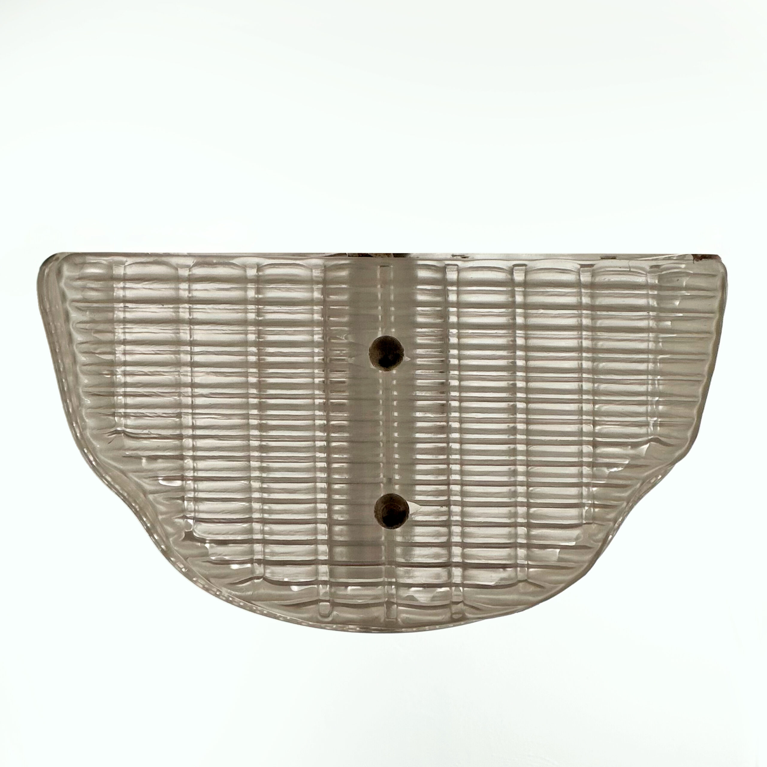 Pair of Murano Glass Wall Sconces with Ribbed Texture - Image 2