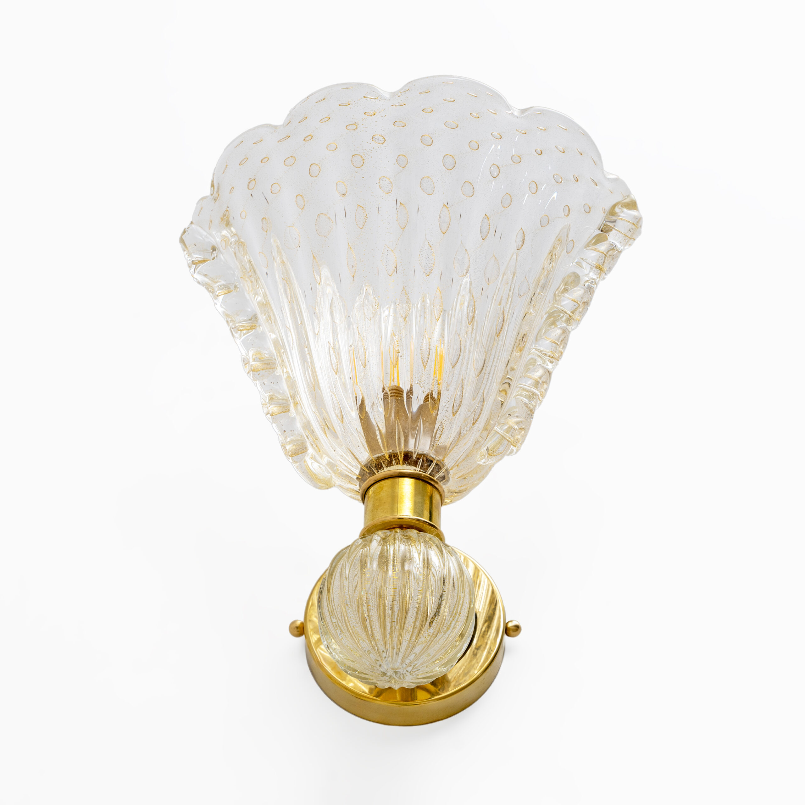 Attributed to Barovier & Toso Murano Glass Sconces, Pair - Image 6