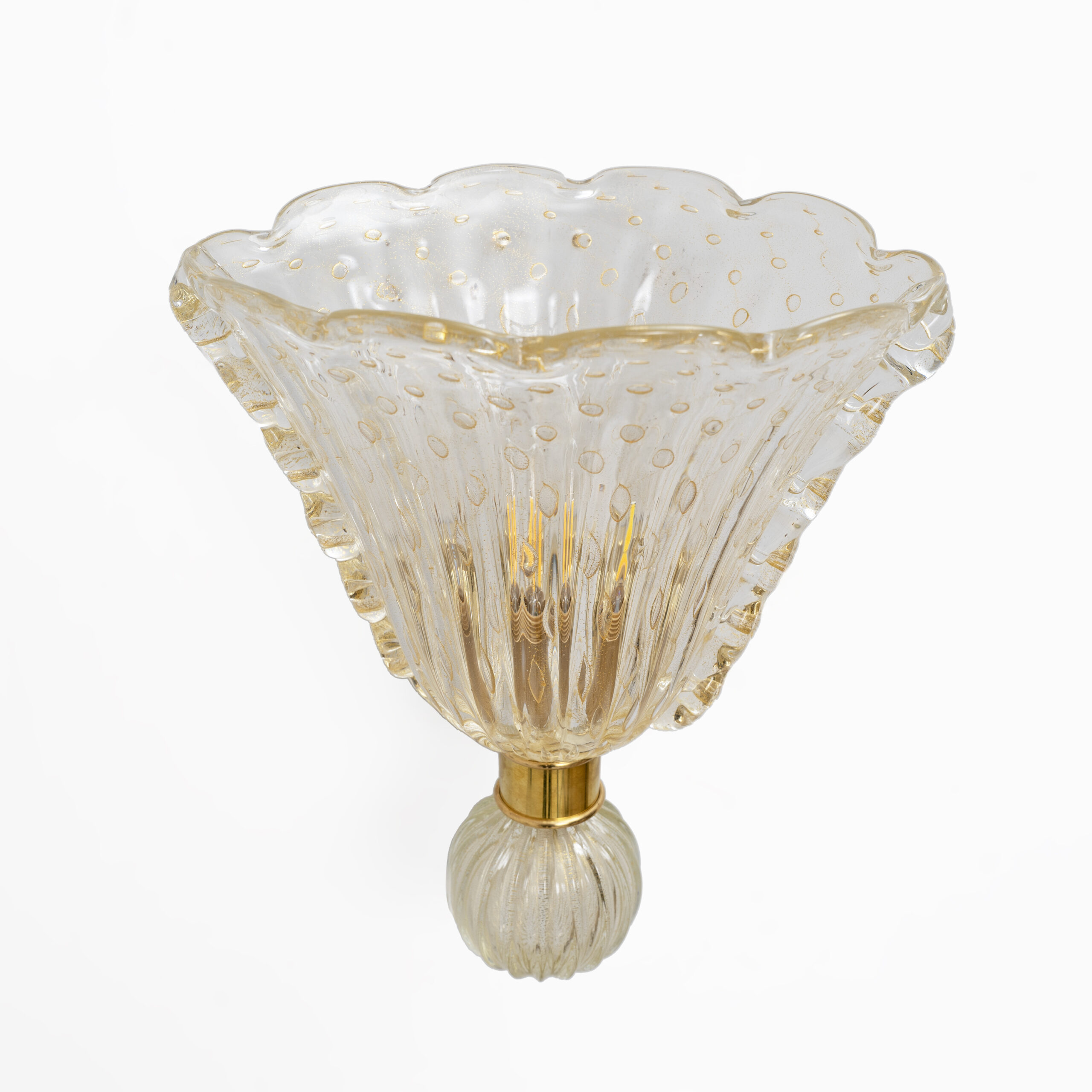Attributed to Barovier & Toso Murano Glass Sconces, Pair - Image 7