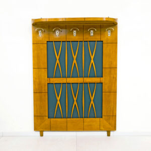 Italian Art Deco Maple Coat Rack in the Style of Paolo Buffa 1950s
