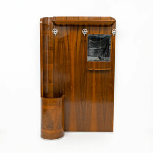 Italian Art Deco Walnut Entry Hall Stand