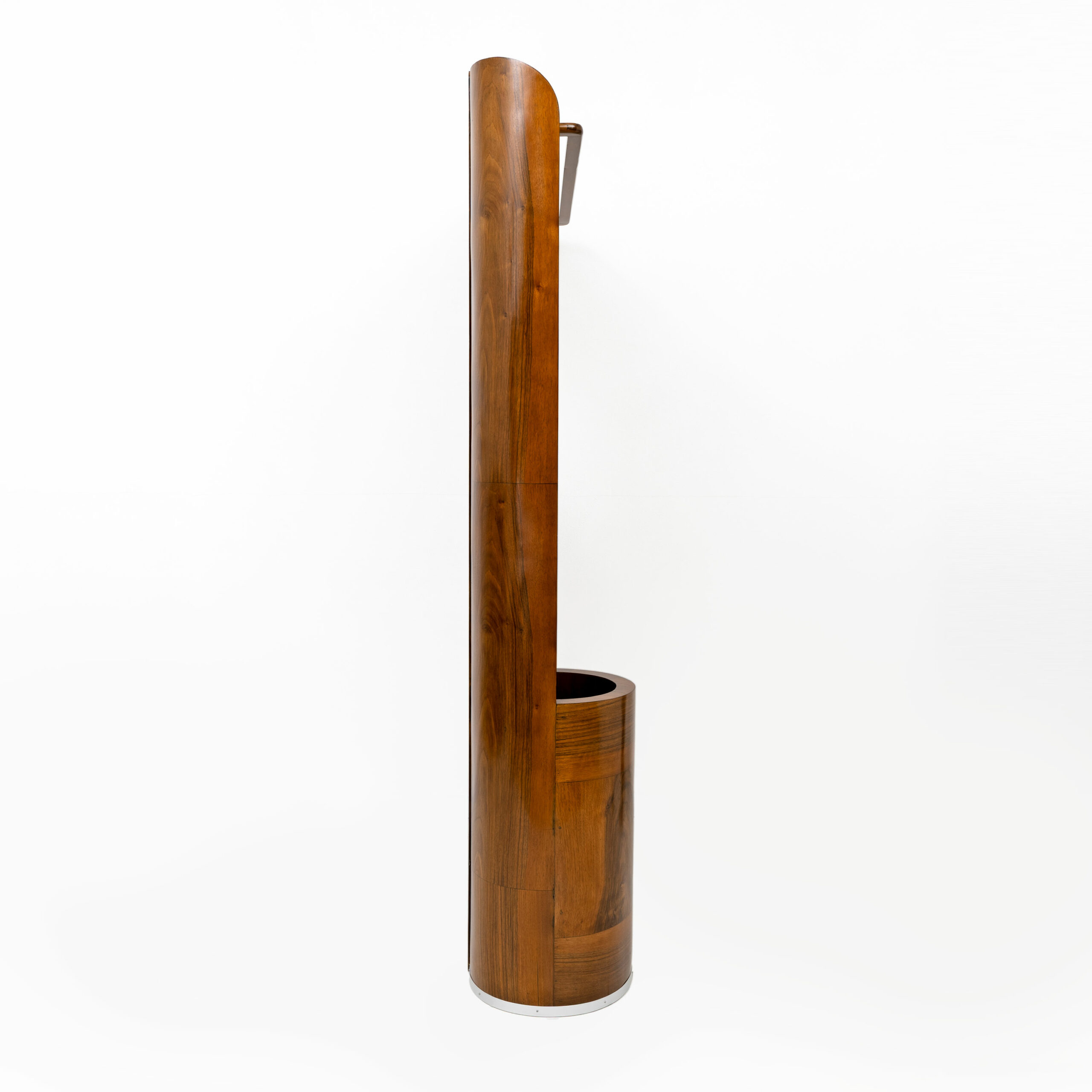 Italian Art Deco Walnut Entry Hall Stand - Image 4