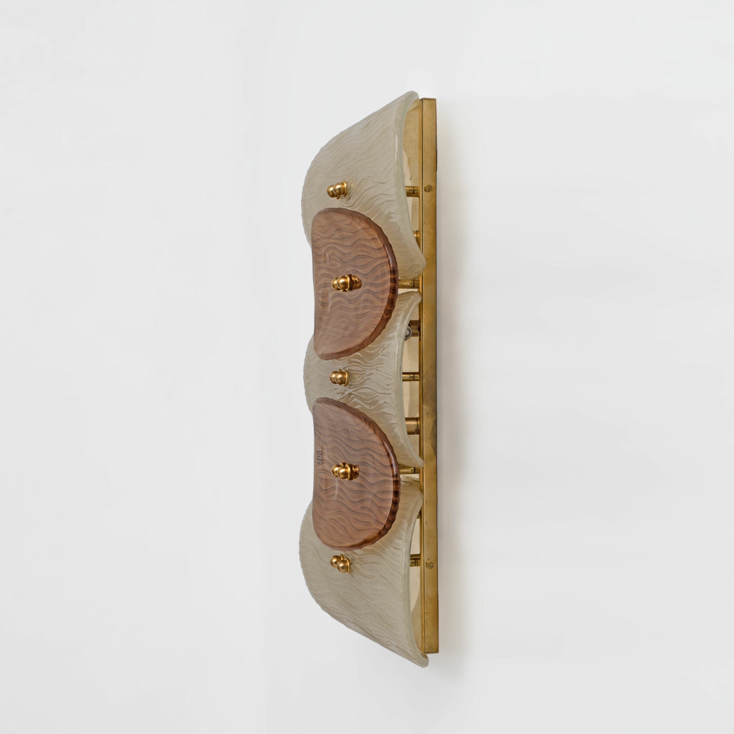 Pair of Murano Glass and Brass Wall Sconces - Image 6