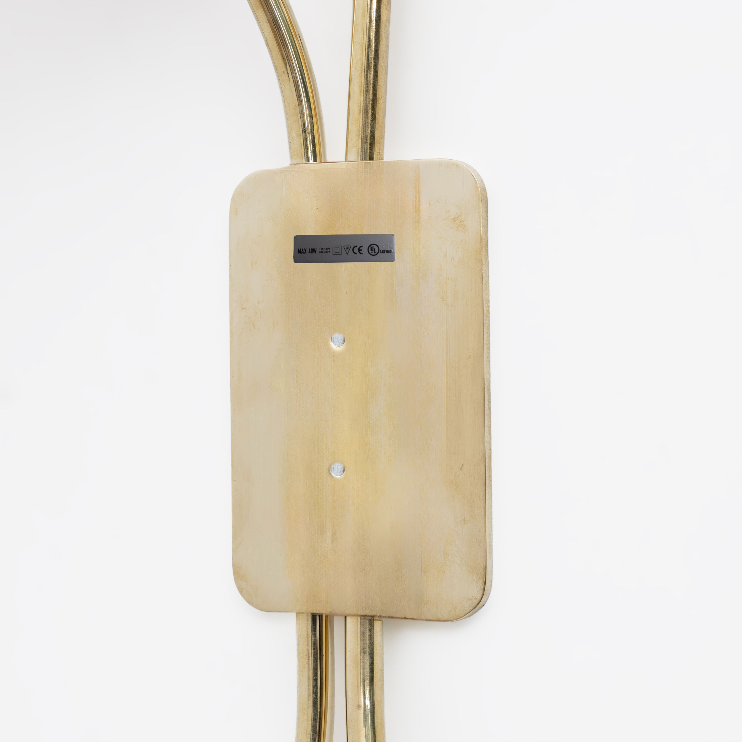 Pair of Tulips Murano Glass and Brass Sconces - Image 10
