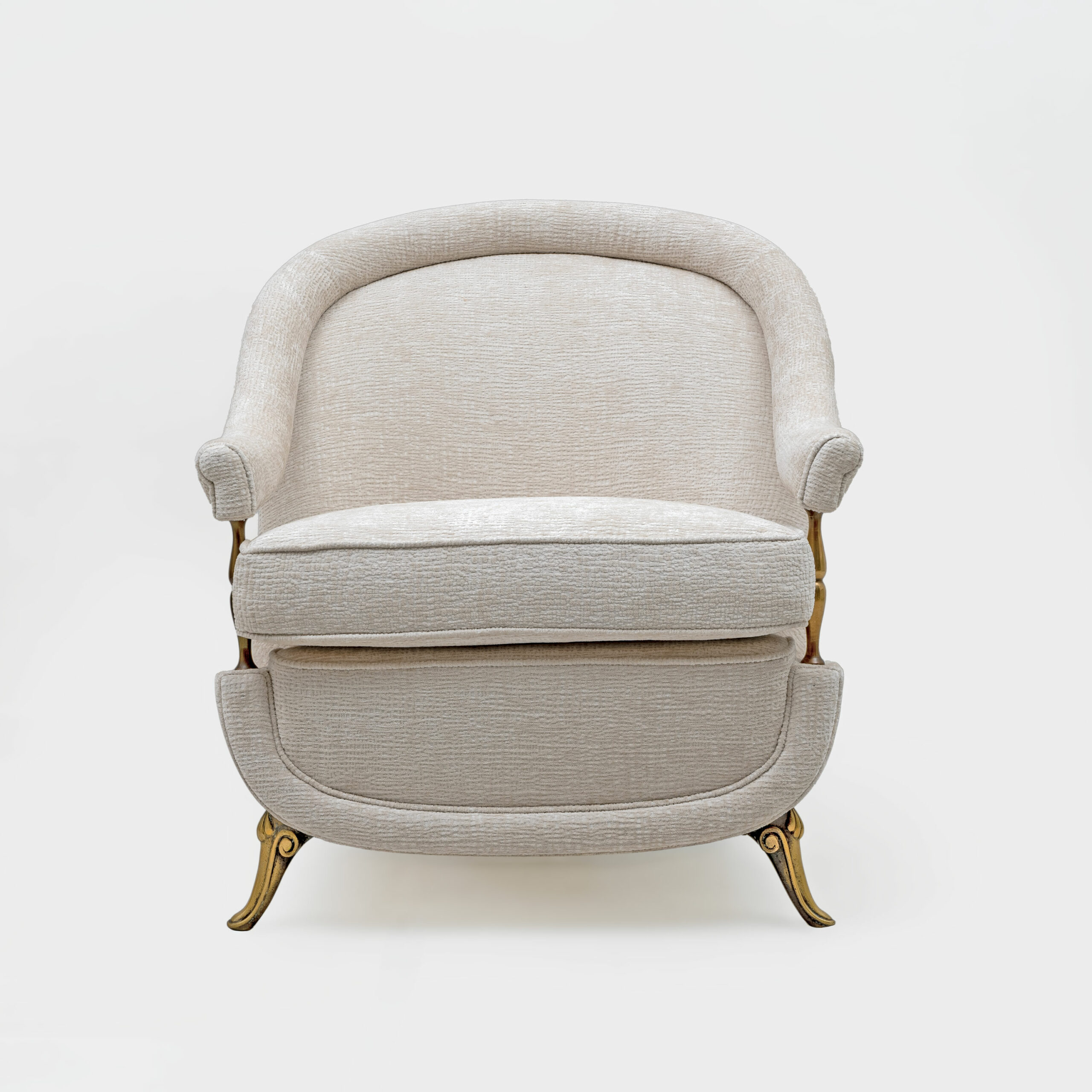 French Art Deco Sofa and two Armchairs, 1950s. - Image 14
