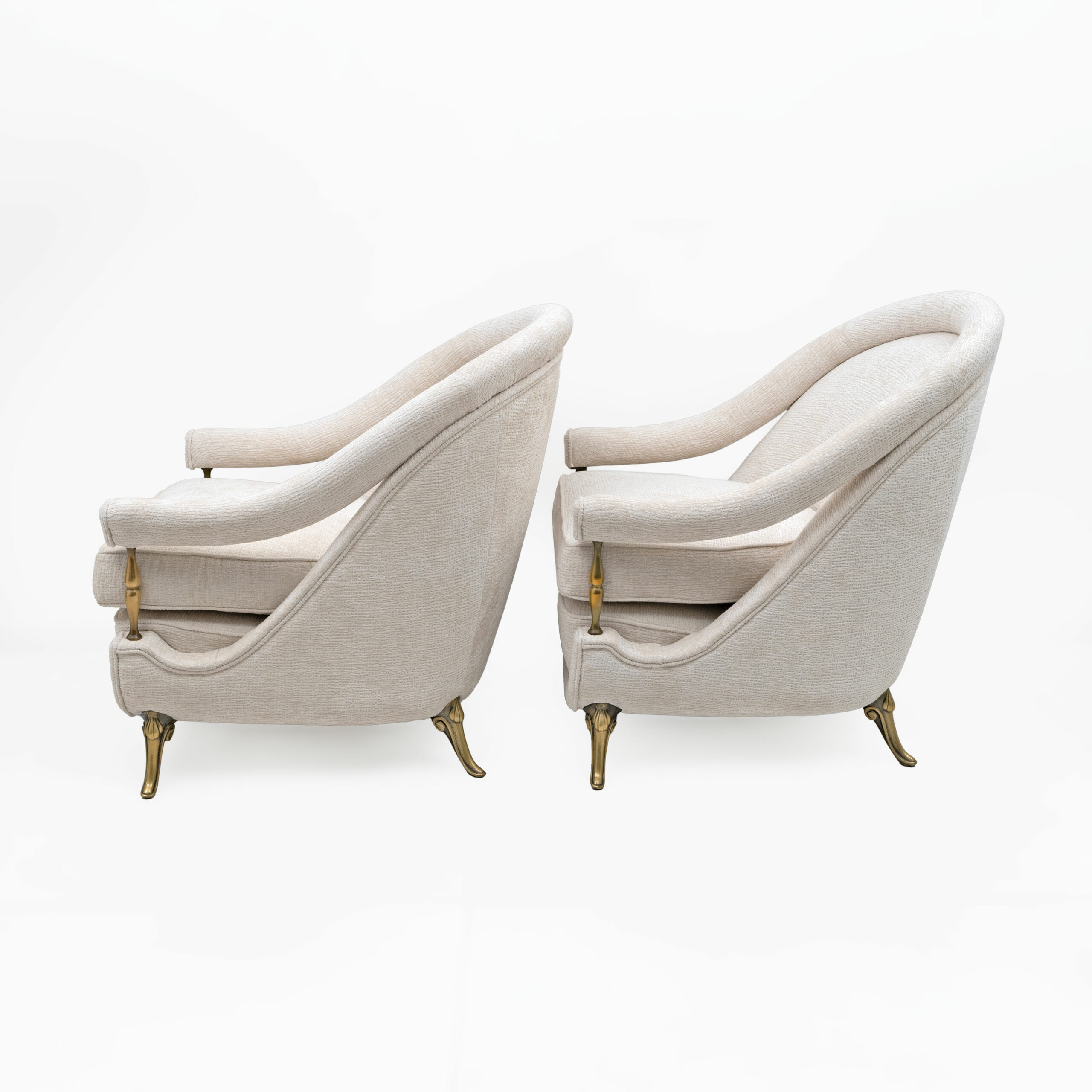 French Art Deco Sofa and two Armchairs, 1950s. - Image 15