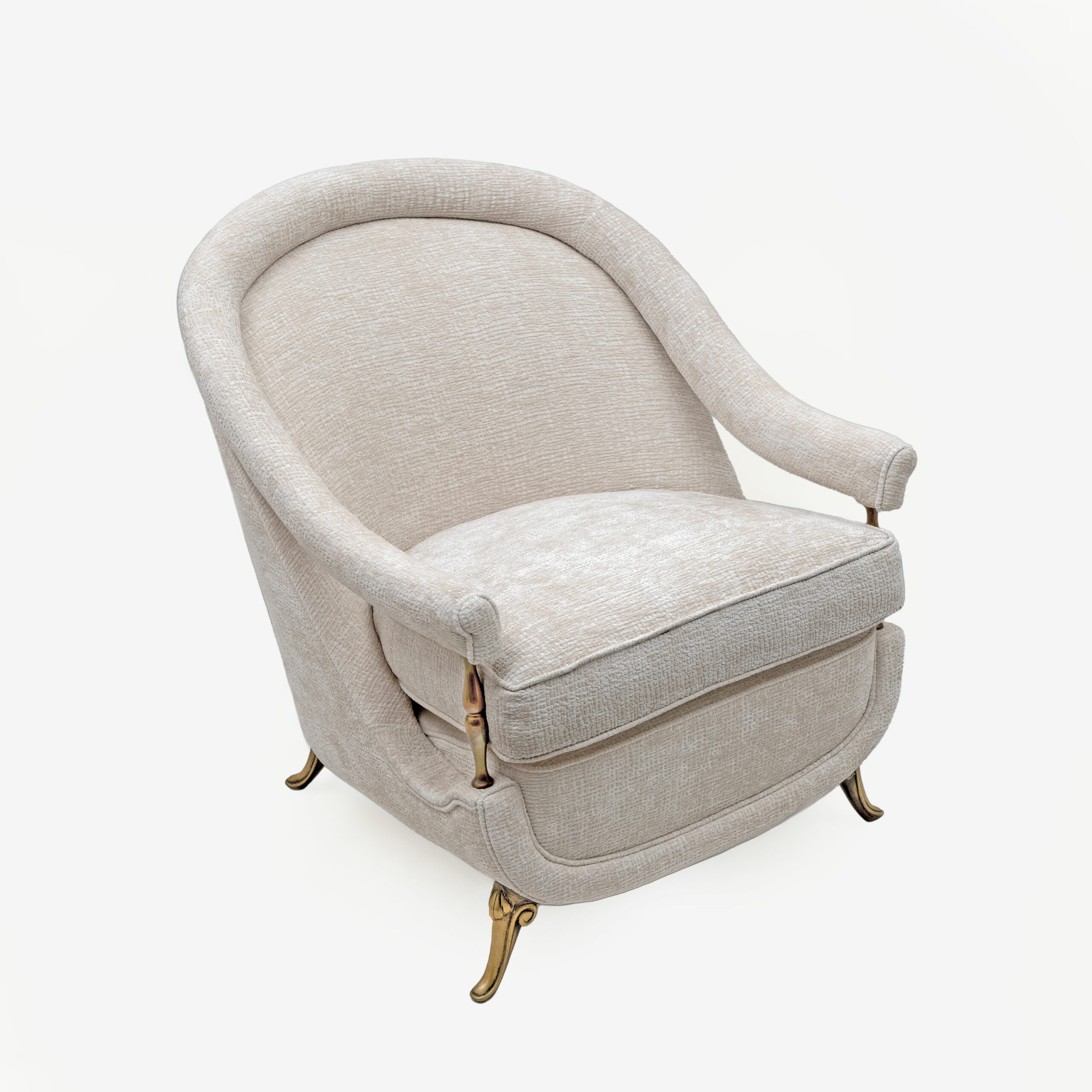 French Art Deco Sofa and two Armchairs, 1950s. - Image 17