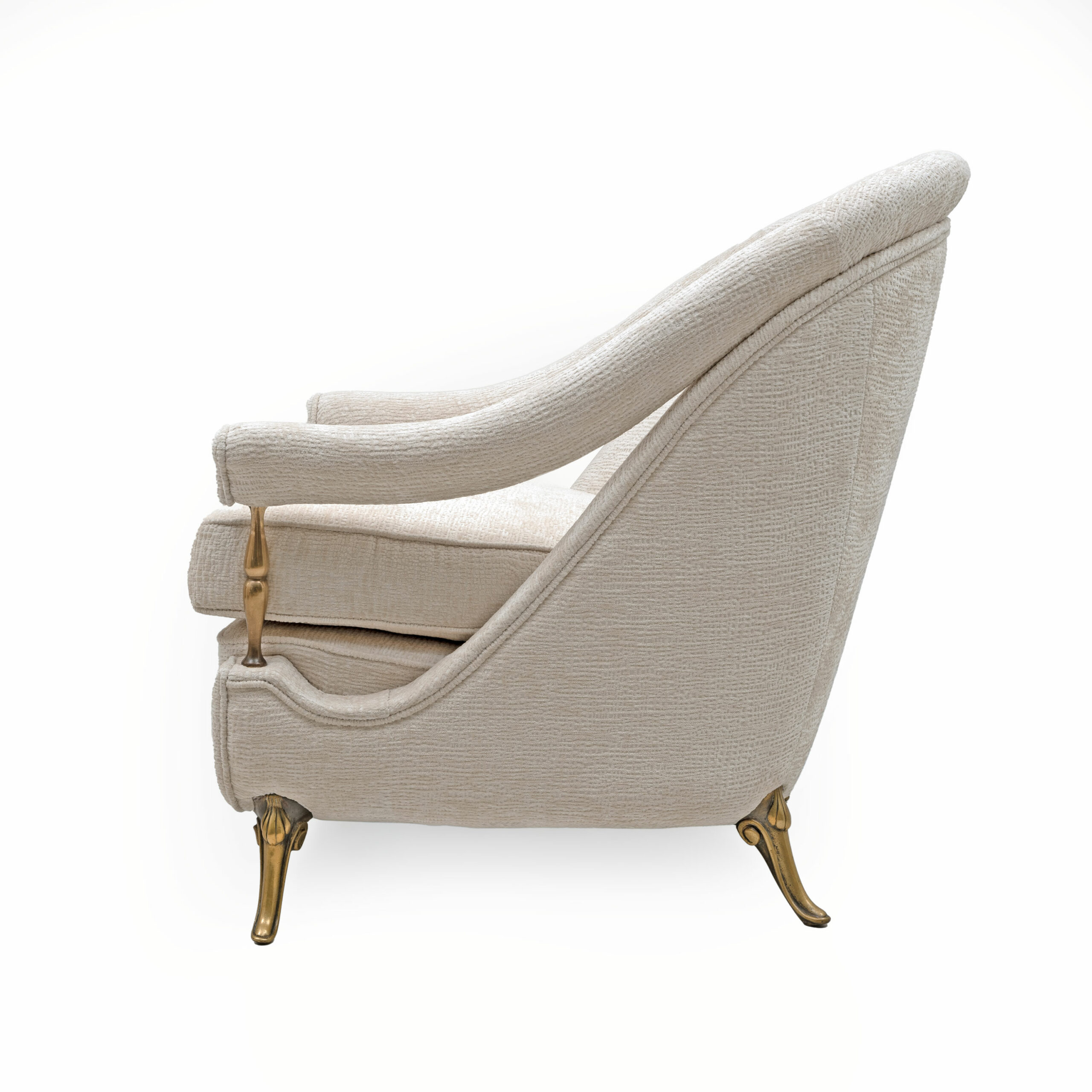 French Art Deco Sofa and two Armchairs, 1950s. - Image 19