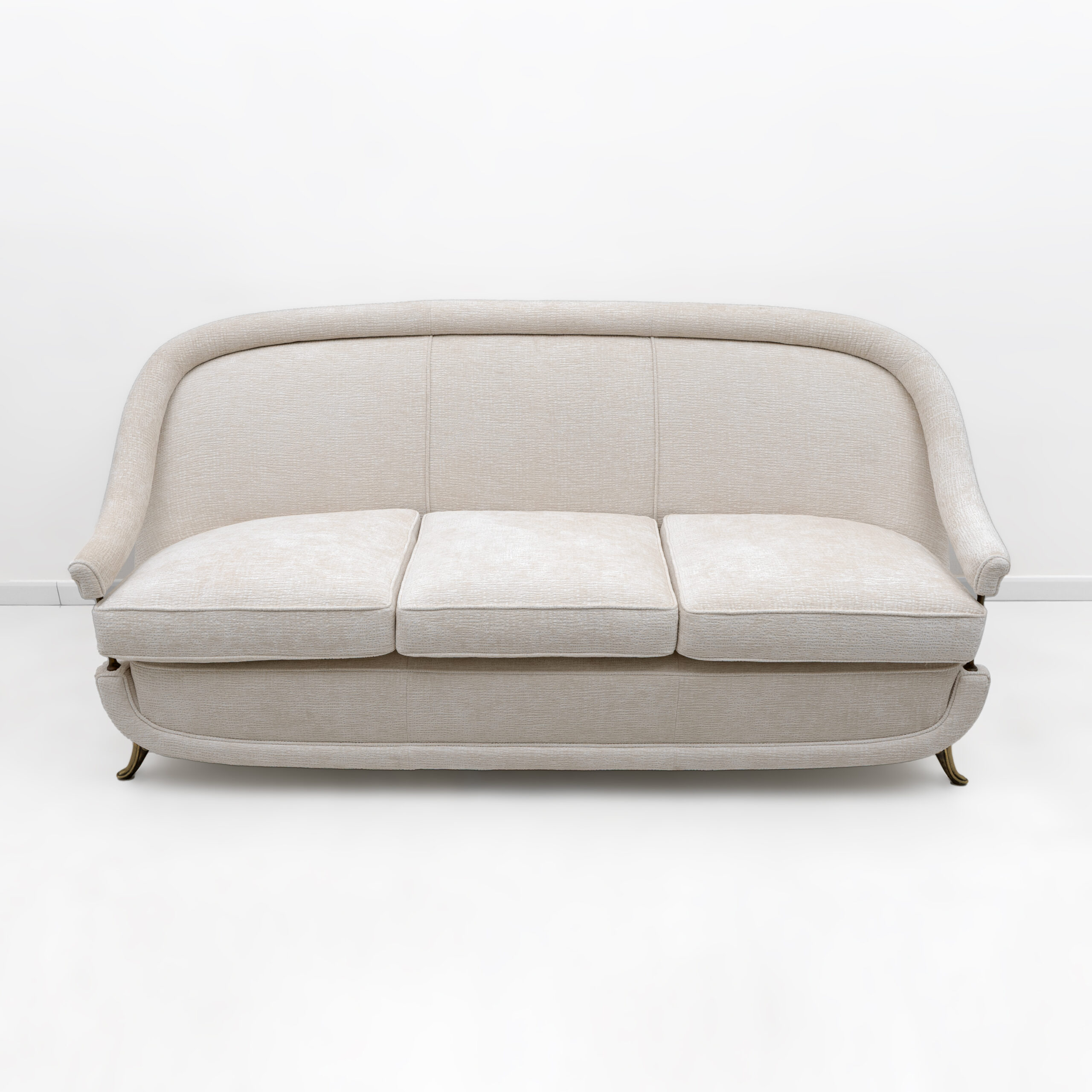French Art Deco Sofa and two Armchairs, 1950s. - Image 5