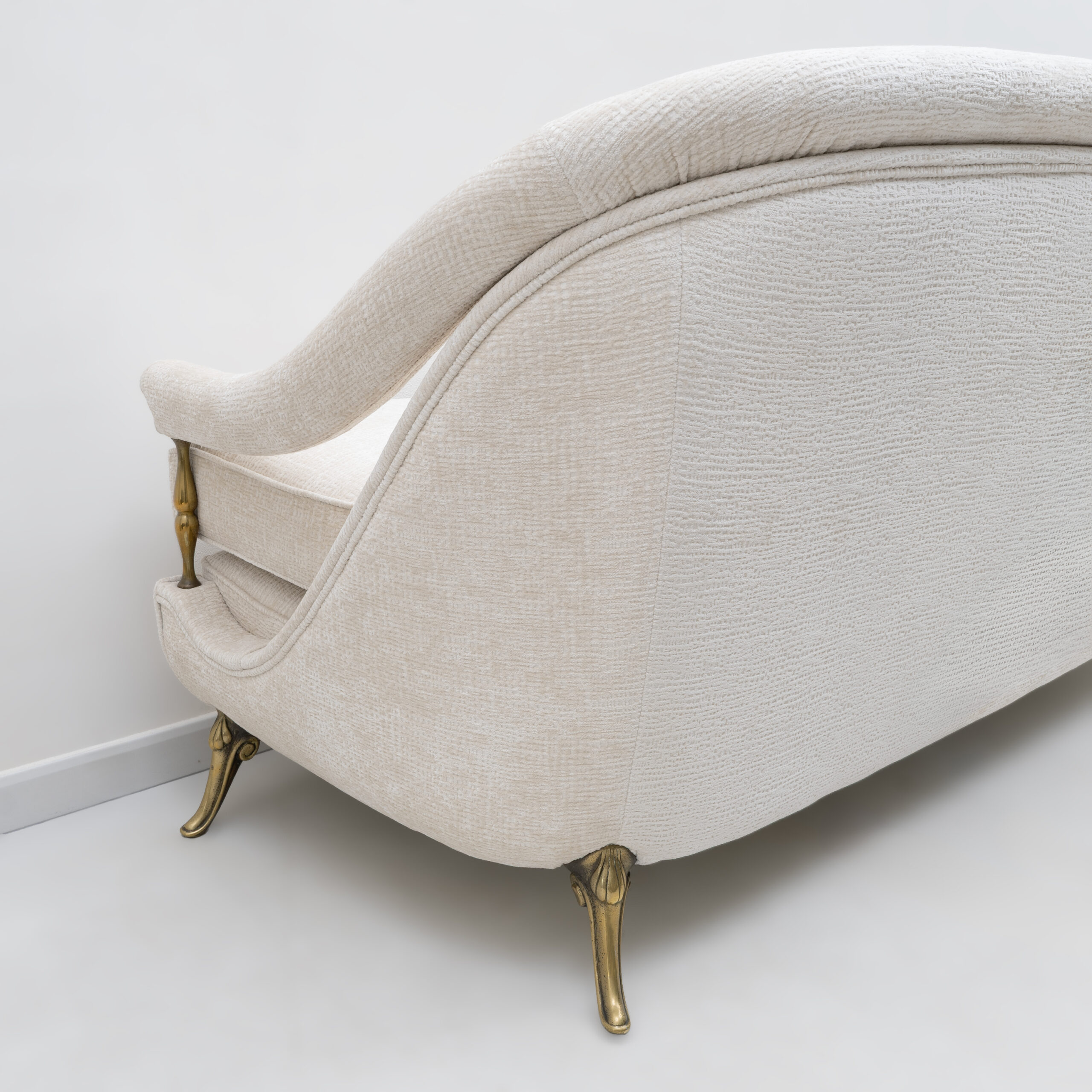 French Art Deco Sofa and two Armchairs, 1950s. - Image 8