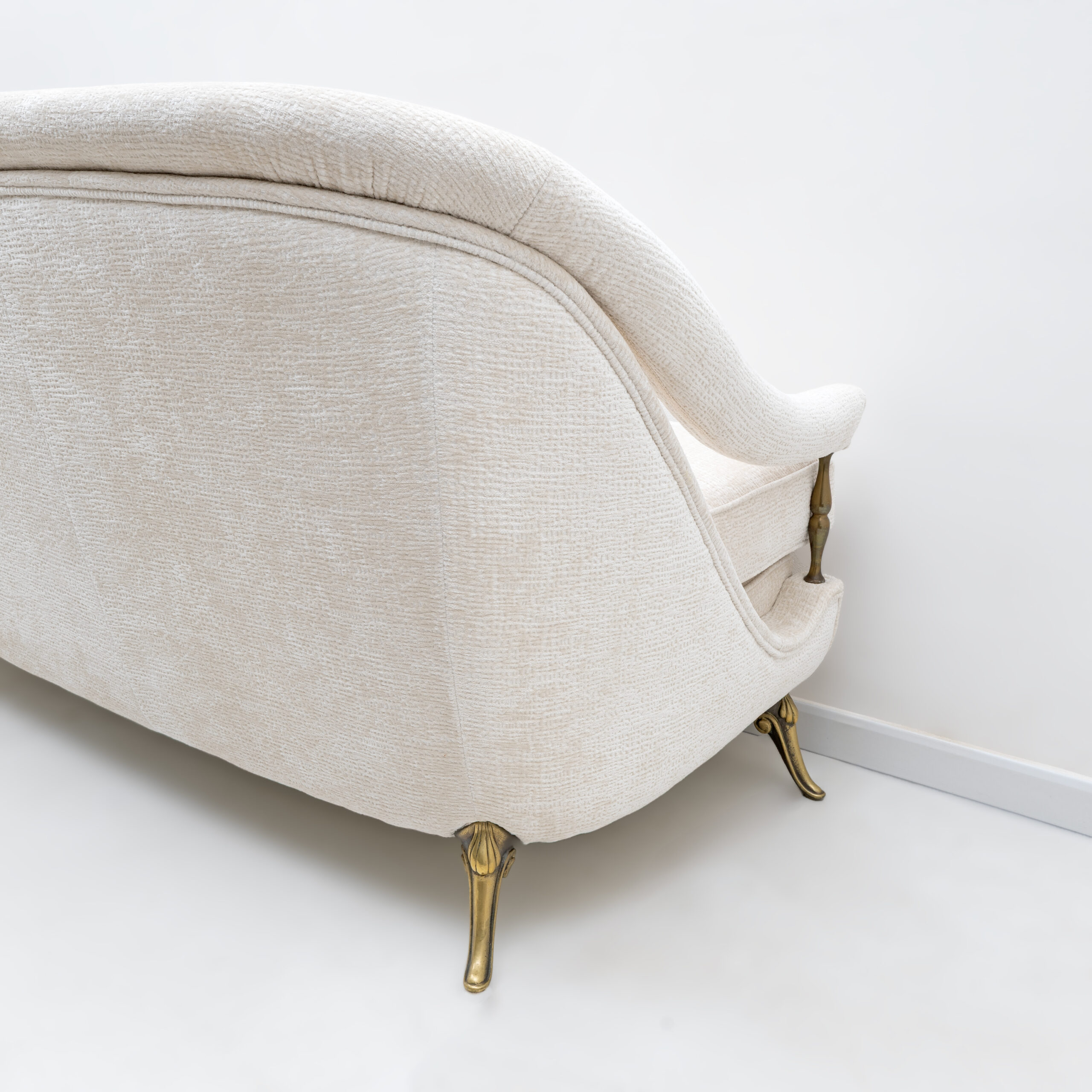 French Art Deco Sofa and two Armchairs, 1950s. - Image 9
