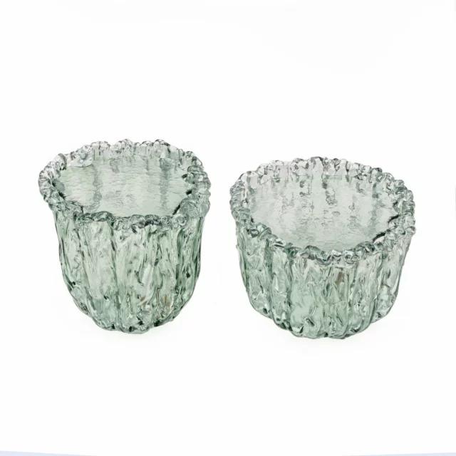 Pair of Aquamarine Murano Glass Coffee Table by Tokujin Yoshioka